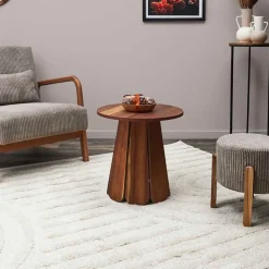 Fabrique de Styles Table d'appoint en bois foncé - Will* Bouts De Canapé Et Tables D'appoint