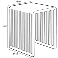 Fabrique de Styles Table d'appoint gigogne (lot de 3) en bois naturel - Yonker* Bouts De Canapé Et Tables D'appoint