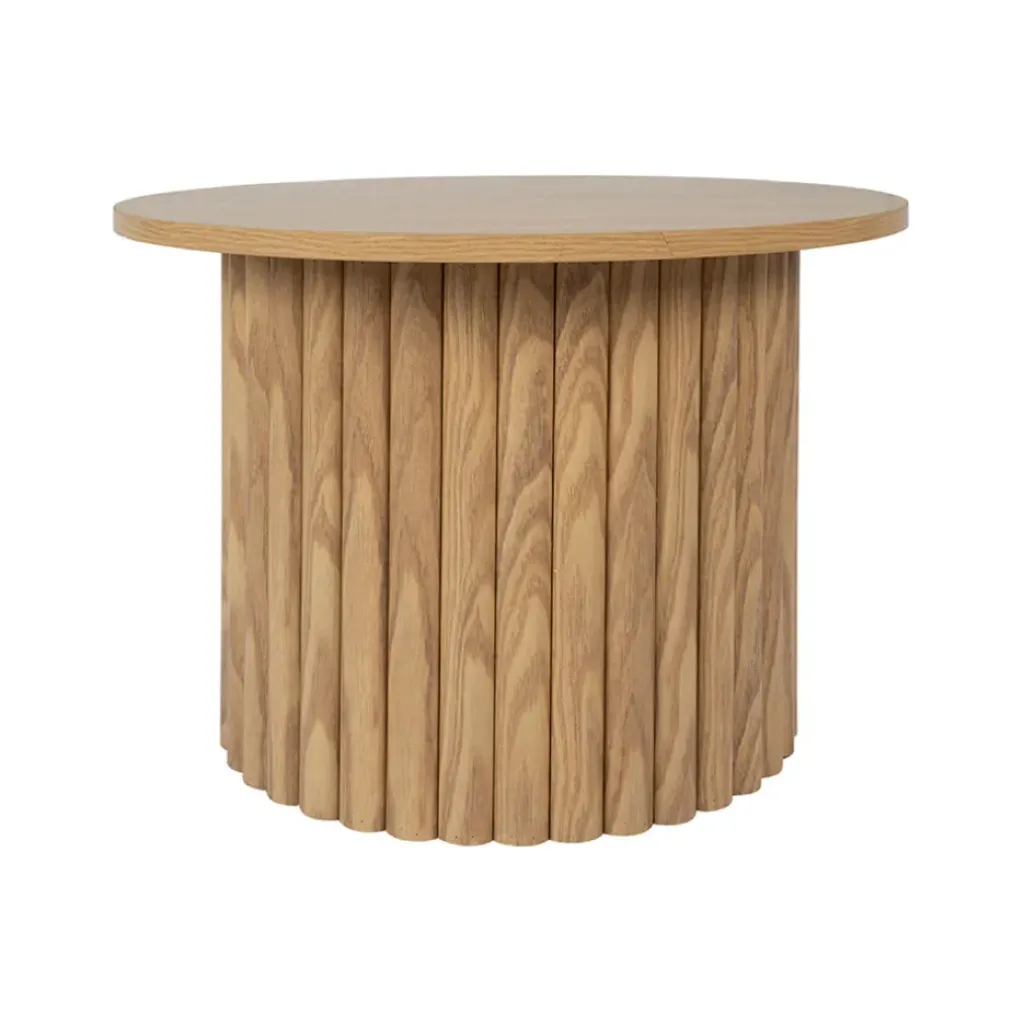 Fabrique de Styles Table d'appoint ronde en bois - Saori* Bouts De Canapé Et Tables D'appoint