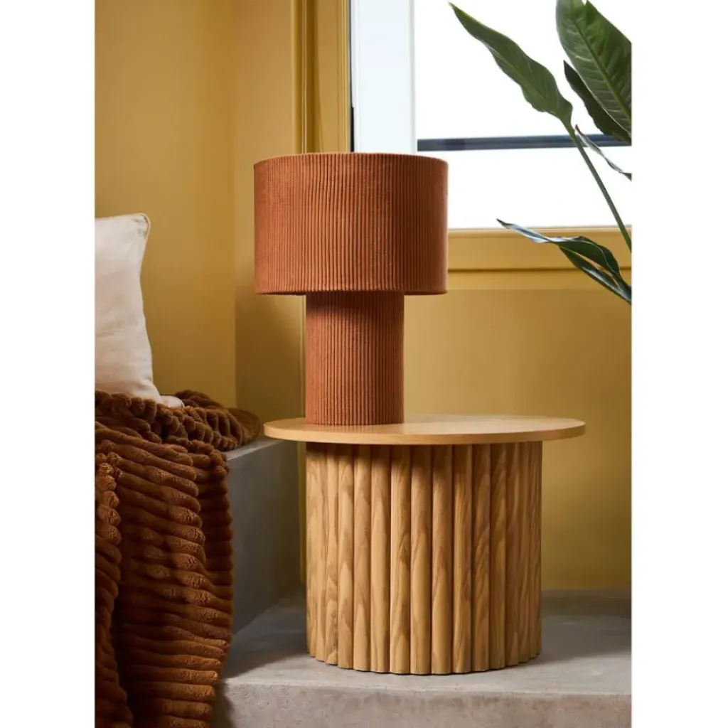 Fabrique de Styles Table d'appoint ronde en bois - Saori* Bouts De Canapé Et Tables D'appoint