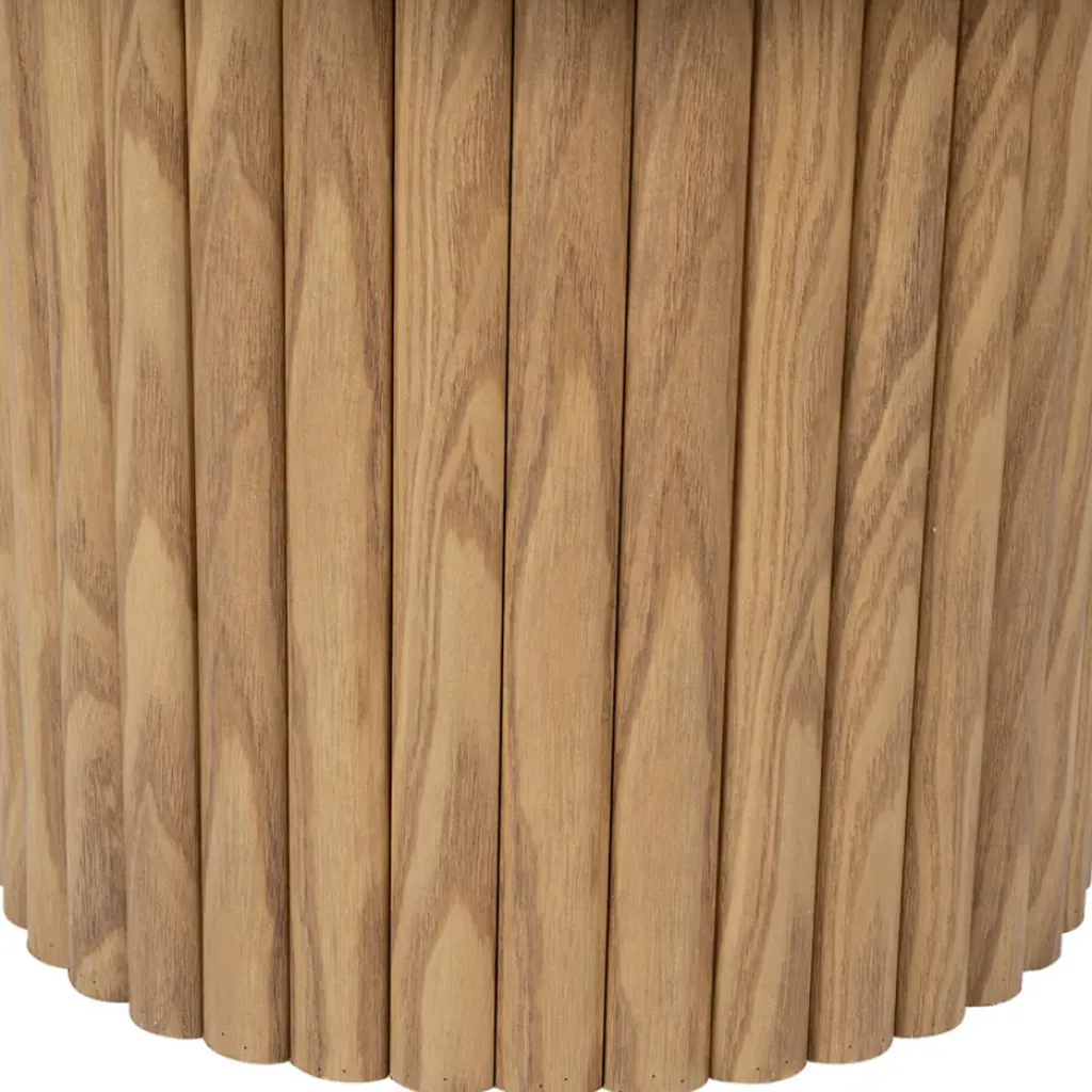 Fabrique de Styles Table d'appoint ronde en bois - Saori* Bouts De Canapé Et Tables D'appoint