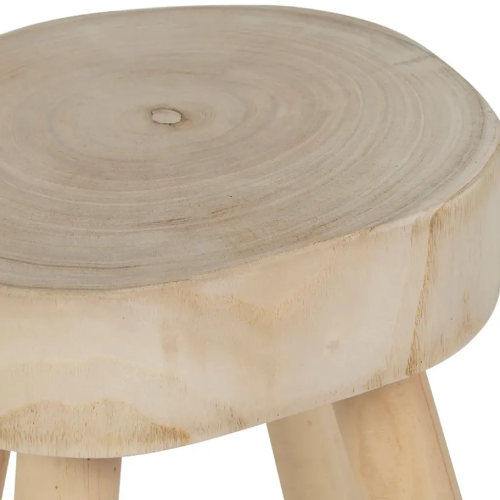 Fabrique de Styles Table d'appoint ronde en paulownia - Boende* Bouts De Canapé Et Tables D'appoint