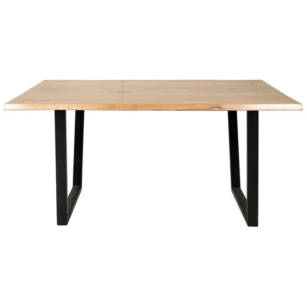 Fabrique de Styles Table en acacia et pieds en fer noir 160x90cm - Brooklyn* Table De Salle À Manger