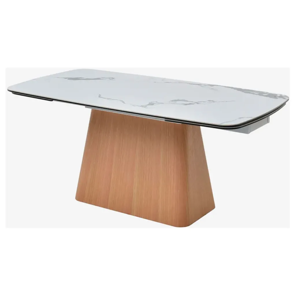 Fabrique de Styles Table extensible en verre et céramique l180-260cm - Linka* Table De Salle À Manger