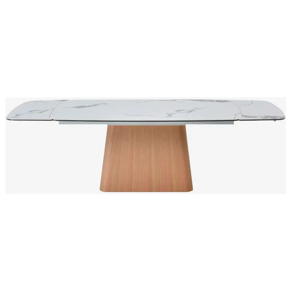 Fabrique de Styles Table extensible en verre et céramique l180-260cm - Linka* Table De Salle À Manger