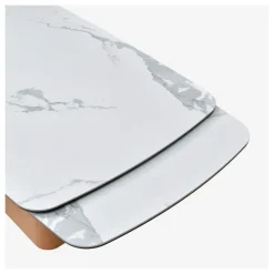 Fabrique de Styles Table extensible en verre et céramique l180-260cm - Linka* Table De Salle À Manger