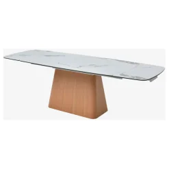 Fabrique de Styles Table extensible en verre et céramique l180-260cm - Linka* Table De Salle À Manger