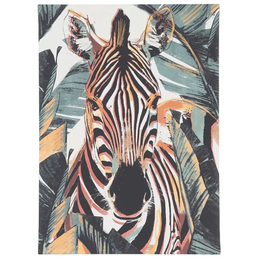 Fabrique de Styles Tableau zèbre en tissu 50x70cm - Gallery* Tableaux Et Toiles