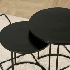 Fabrique de Styles Tables d'appoint gigogne (x2) en fer - Felia* Bouts De Canapé Et Tables D'appoint