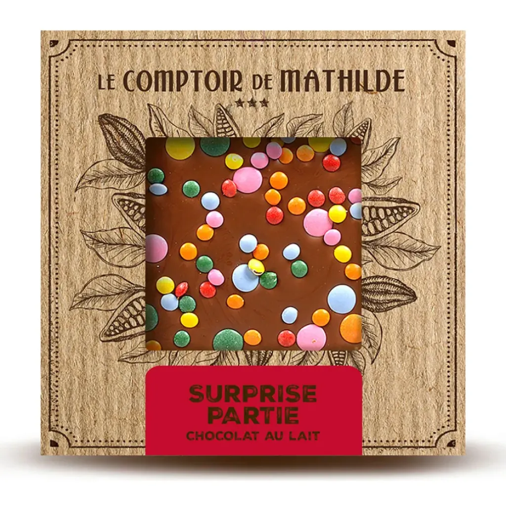 Fabrique de Styles Tablette chocolat au lait surprise partie 80g* Chocolats Et Confiseries