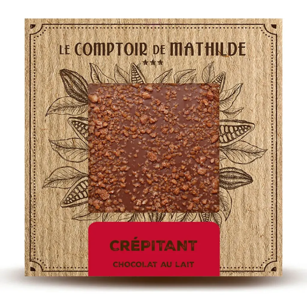 Fabrique de Styles Tablette chocolat au lait petillant 80g* Chocolats Et Confiseries