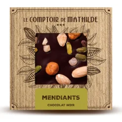 Fabrique de Styles Tablette chocolat noir mendiants 80g* Chocolats Et Confiseries