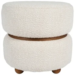 Fabrique de Styles Tabouret en tissu et pin - Alpinia* Poufs Et Tabourets