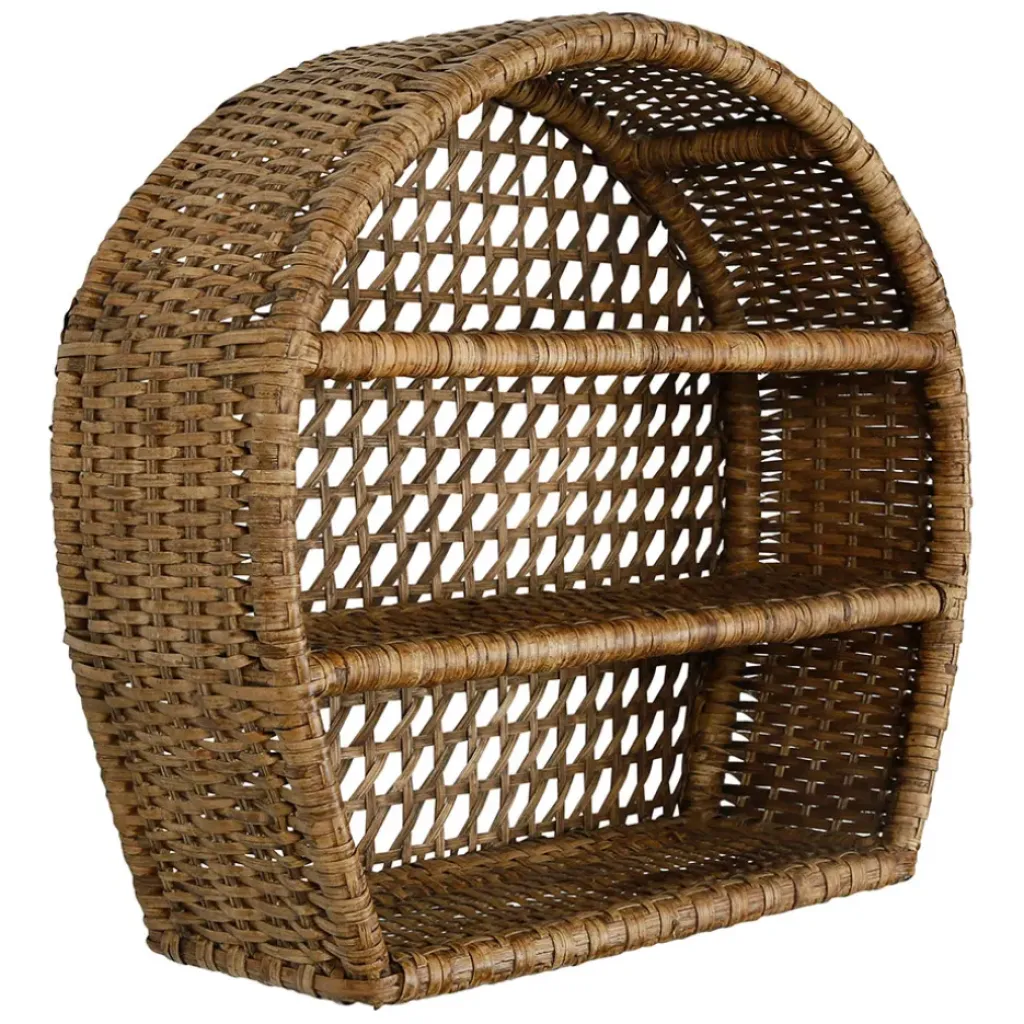 Fabrique de Styles Étagère murale 3 niveaux en rotin h41cm - Ednna* Étagères Murales