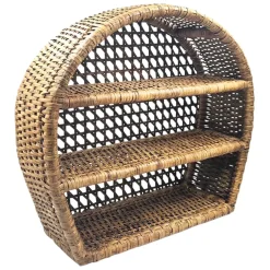 Fabrique de Styles Étagère murale 3 niveaux en rotin h41cm - Ednna* Étagères Murales