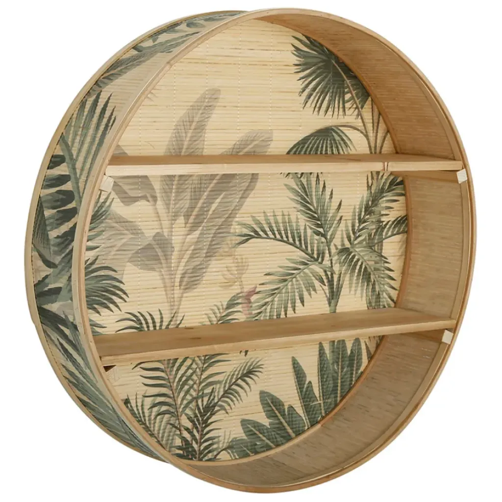 Fabrique de Styles Étagère murale 2 niveaux (x2) en bambou et naturel - Papaye* Étagères Murales