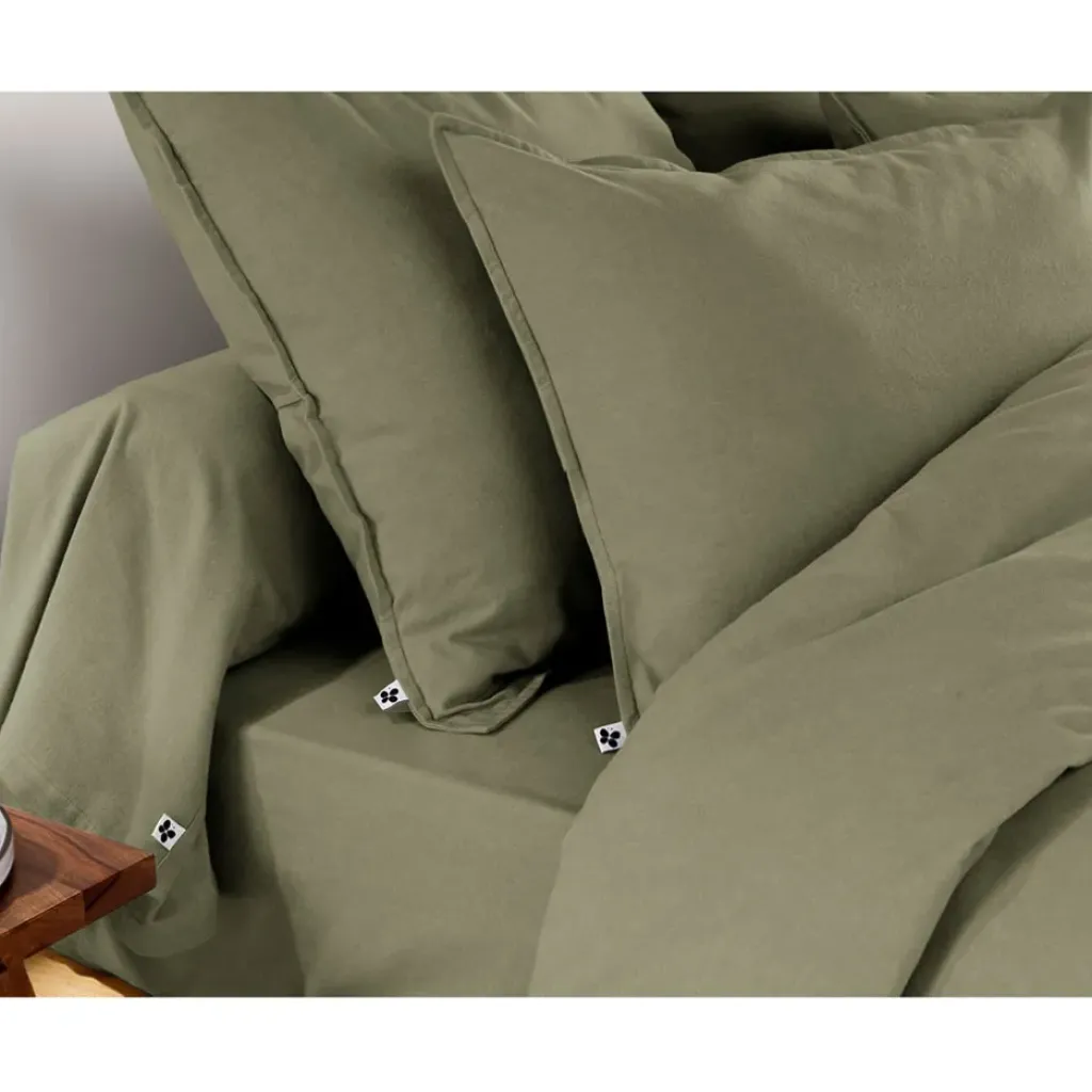 Fabrique de Styles Taie d'oreiller en flanelle romarin 50x70cm - Candice* Taies Et Traversins