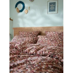 Fabrique de Styles Taie d'oreiller en gaze de coton imprimée 60x60cm - Capucine* Taies Et Traversins