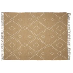Fabrique de Styles Tapis en jute et laine 200x140cm - Urazia* Tapis