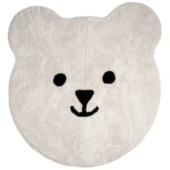 Fabrique de Styles Tapis ours en coton blanc et noir - Songes*Enfant Déco