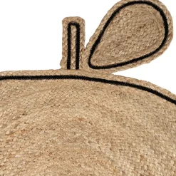 Fabrique de Styles Tapis pomme en jute et coton d100cm - Les fruits*Enfant Déco
