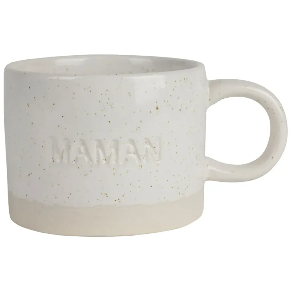 Fabrique de Styles Tasse à thé maman en grès écru moucheté 30cl* Tasses Et Mugs