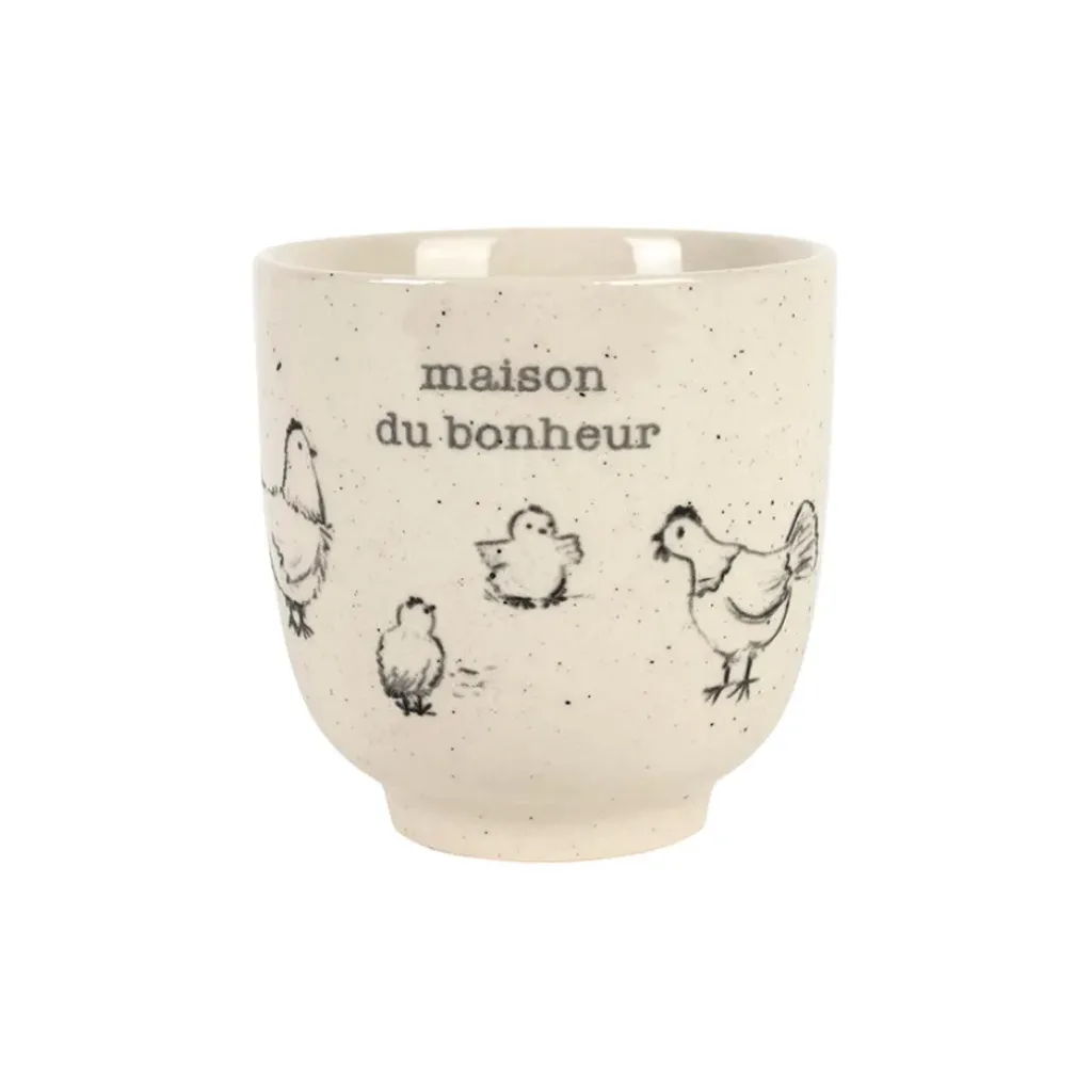Fabrique de Styles Tasse Bonheur en grès moucheté 15cl - La Ferme* Tasses Et Mugs