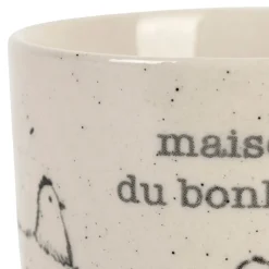 Fabrique de Styles Tasse Bonheur en grès moucheté 15cl - La Ferme* Tasses Et Mugs