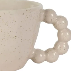 Fabrique de Styles Tasse de thé en grès écru moucheté 25cl - Organic* Tasses Et Mugs