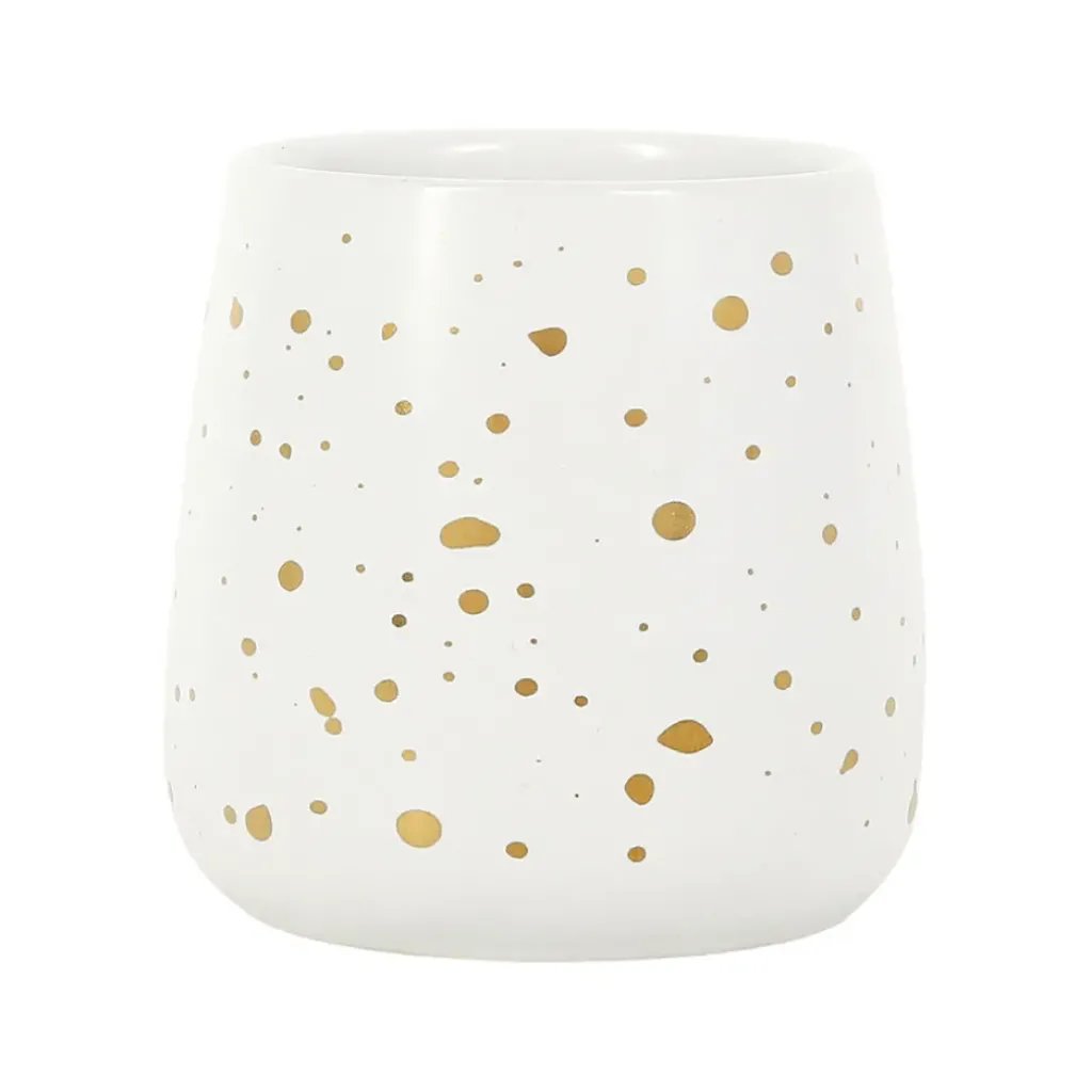 Fabrique de Styles Tasse en grès blanc et doré 20cl - Astre* Tasses Et Mugs