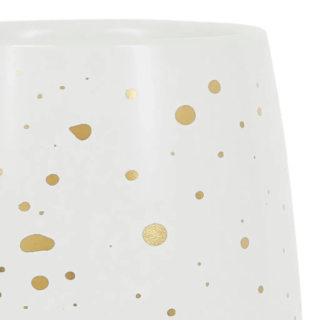 Fabrique de Styles Tasse en grès blanc et doré 20cl - Astre* Tasses Et Mugs