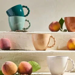 Fabrique de Styles Tasse en grès émeraude moucheté 33cl - Organic* Tasses Et Mugs