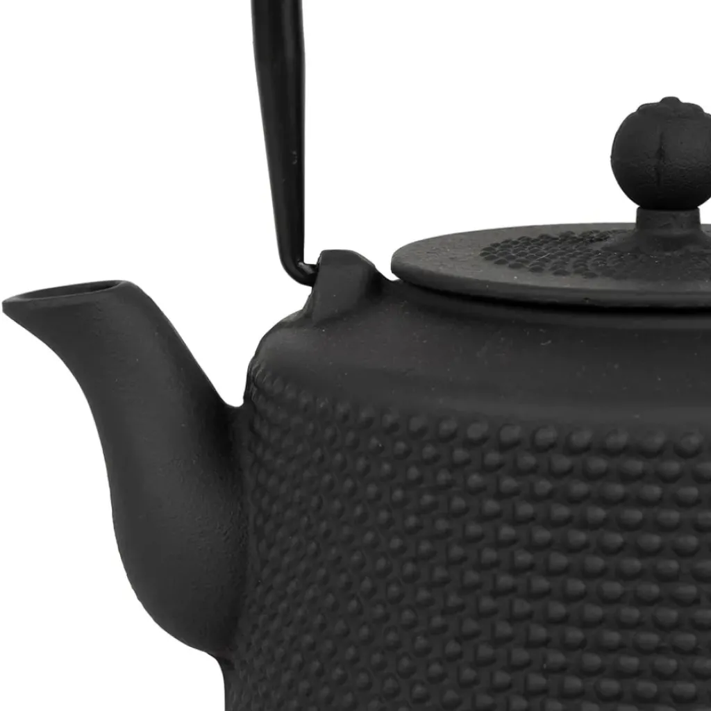 Fabrique de Styles Theiere en fonte avec anse corde - point* Théières Et Cafetières