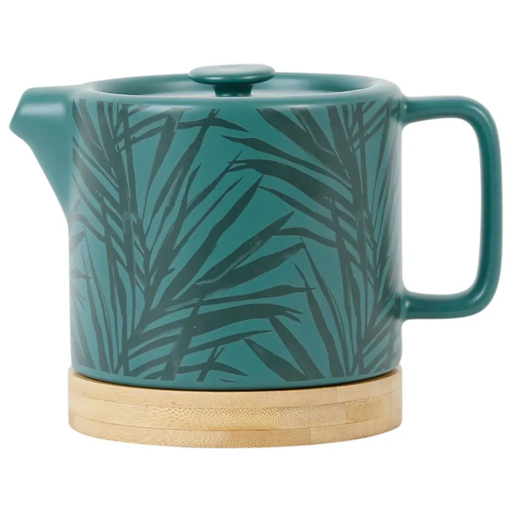 Fabrique de Styles Theiere en grès émeraude avec avec filtre - tropic'art* Théières Et Cafetières