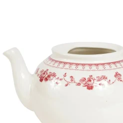 Fabrique de Styles Théière anglaise en faïence blanc et - faustine* Théières Et Cafetières