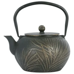 Fabrique de Styles Théière avec filtre en fonte noire et dorée 1.5l - Exaltation* Théières Et Cafetières