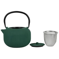 Fabrique de Styles Théière en fonte émeraude avec filtre 1L - Tresse* Théières Et Cafetières