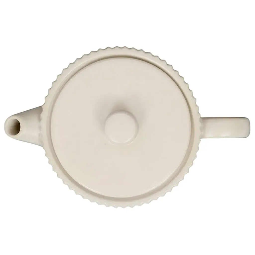 Fabrique de Styles Théière en grès écru et filtre en inox 1l - Sweet Leaves* Théières Et Cafetières