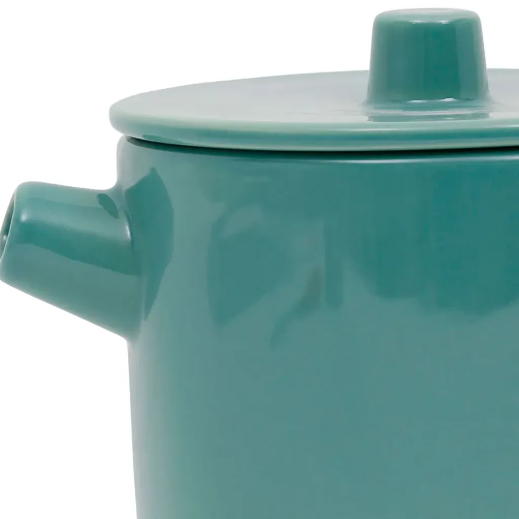 Fabrique de Styles Théière en grès et inox émeraude 90cl - Cannelé* Théières Et Cafetières