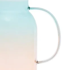 Fabrique de Styles Théière en verre borosilicate émeraude et corail 1.5l - Funny* Théières Et Cafetières