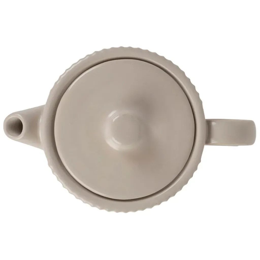 Fabrique de Styles Théière solitaire avec tasse et filtre en grès écru 45cl - Sweet Leaves* Théières Et Cafetières