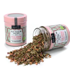 Fabrique de Styles Tisane peche verveine orange sanguine- pot en métal - 70g ab* Cafés, Thés Et Infusions