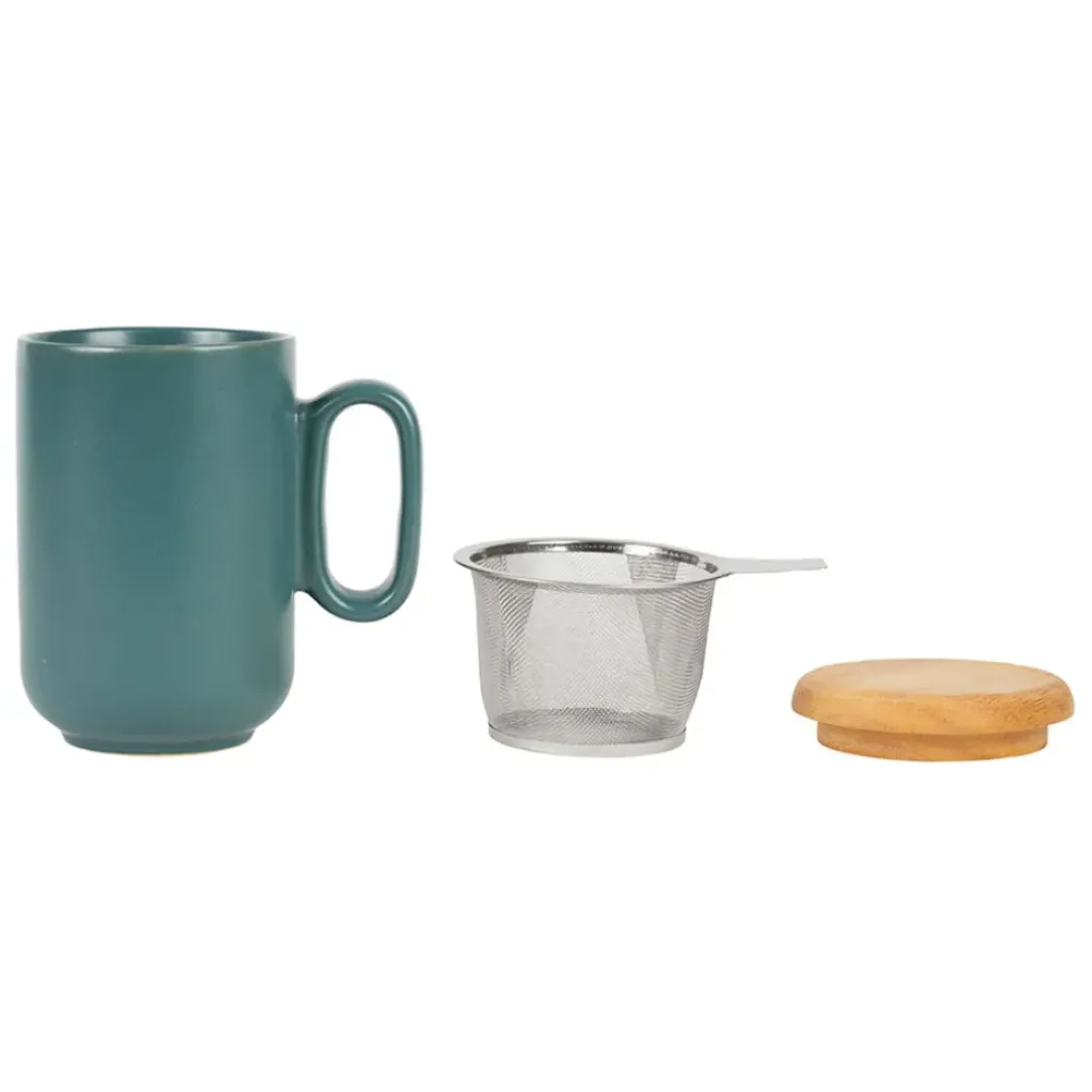Fabrique de Styles Tisaniere en grès avec filtre émeraude - baltika* Tasses Et Mugs