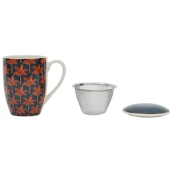 Fabrique de Styles Tisanière en céramique feuille avec filtre 37.5cl - Tropic Étoile* Tasses Et Mugs