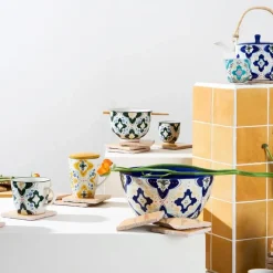 Fabrique de Styles Tisanière en grès jaune avec filtre inox 30cl - Azulejo* Tasses Et Mugs