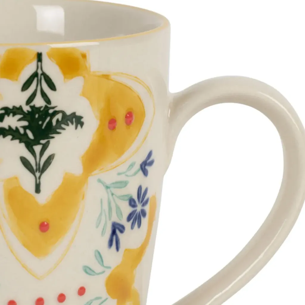 Fabrique de Styles Tisanière en grès jaune avec filtre inox 30cl - Azulejo* Tasses Et Mugs