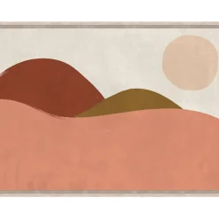 Fabrique de Styles Toile encadree montagnes 50x70cm rose* Tableaux Et Toiles