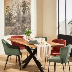 Fabrique de Styles Toile jungle en tissu et sapin 120x150cm* Tableaux Et Toiles