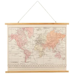 Fabrique de Styles Toile monde rose et orange* Tableaux Et Toiles