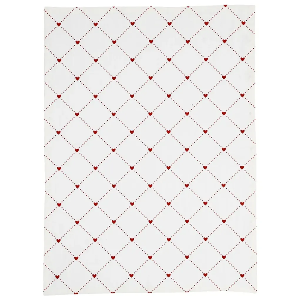 Fabrique de Styles Torchon coeur en coton 50x70cm - P'tit Cœur* Torchons, Tabliers Et Maniques